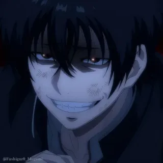 🎲 Fushiguro Megumi Fushiguro_Megumi Аниме, Мужской, Персонаж, Ухмылка, Темный, Jujutsu Kaisen telegram sticker