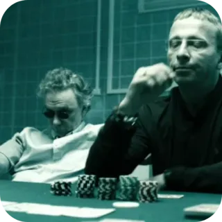 👥 poker, gambling, cards, casino, men, game, table telegram sticker