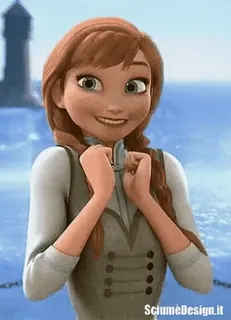 🥳 Anna Frozen Anna, Frozen, Disney, Cartoon, Film telegram sticker