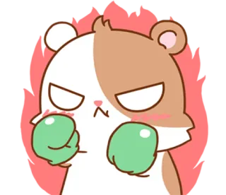 Hamster's small routine. @bistic telegram stickers