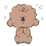 👏 mignon, chien, animal, chiot, dessin animé whatsapp sticker