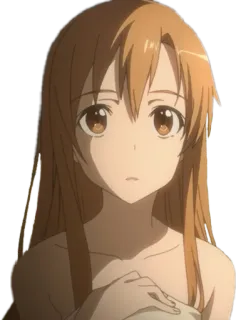 😧 Asuna Yuuki Sword Art Online Anime, Femme, Personnage, Art numérique, Portrait whatsapp sticker
