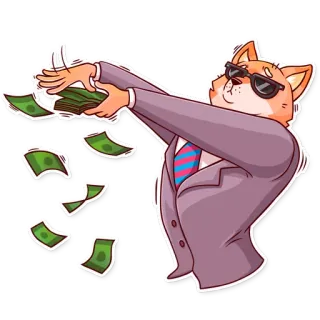 💸 doge, argent, richesse, succès, finance, investissement whatsapp sticker