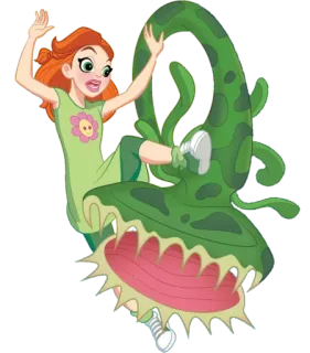 🐉 cartoon, plant, girl, monster, funny telegram sticker