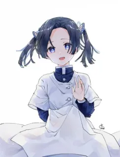 😇 Kanao Tsuyuri Demon Slayer Kanao Tsuyuri, Demon Slayer, Anime, Mangá, Garota, Personagem, Fofa telegram sticker