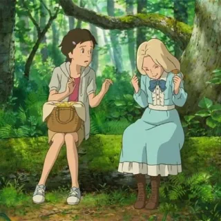 🗻 When Marnie Was There 动漫, 吉卜力工作室, 记忆中的玛妮, 安娜, 玛妮 telegram sticker