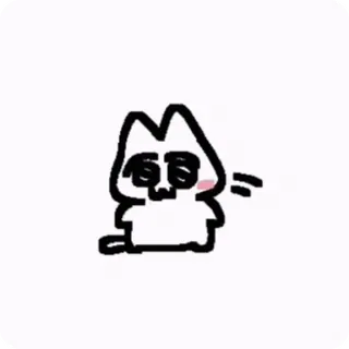💥 cat, cartoon, drawing, animal telegram sticker