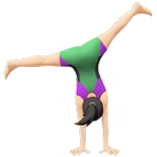 🤸‍♀ gymnastics, woman, fitness, sport, balance, handstand, exercise telegram sticker