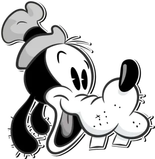 😀 Мультфильм, Собака, Винтаж, Ретро, Персонаж telegram sticker