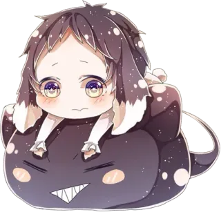 😳 Anime, Chibi, Niedlich, Monster, Illustration telegram sticker
