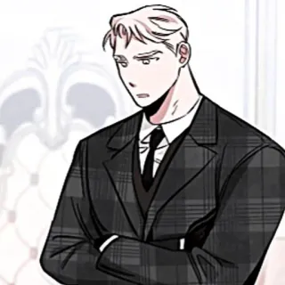 😑 man, suit, business, formal, serious telegram sticker