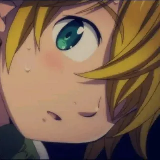 💛 Meliodas Seven Deadly Sins アニメ, メリオダス, 七つの大罪, マンガ, 漫画 telegram sticker