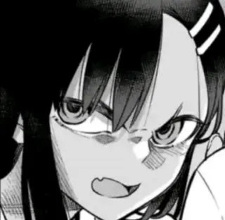 😡 Nagatoro Don't Toy with Me, Miss Nagatoro Anime, Manga, Nagatoro, Zły, Kreskówka, Postać telegram sticker