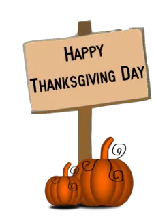 🍂 HAPPY
THANKSGIVING DAY Hari Thanksgiving, Liburan, Salam, Labu, Musim Gugur, Musim Gugur, Tanda telegram sticker