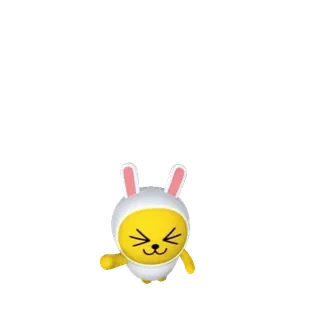 💬 lapin, mignon, dessin animé, lapinou, kawaii telegram sticker