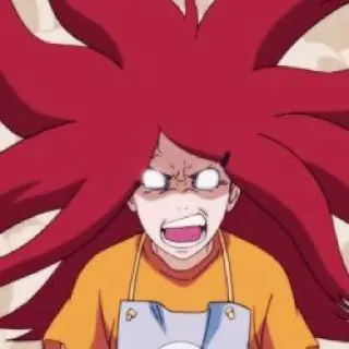 🤬 Kushina Uzumaki Naruto Аниме, Мультфильм, Злой, Смешной, Рыжие волосы, Узумаки, Кушина telegram sticker