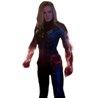 😡 Captain Marvel 漫威, 惊奇队长, 超级英雄, 女性, 超能力, 漫画, 科幻 telegram sticker