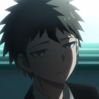 😒 Hajime Hinata Danganronpa Anime, Personagem, Hajime Hinata, Danganronpa whatsapp sticker