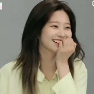 ☁️ femme, sourire, portrait, personne, asiatique, joyeuse whatsapp sticker