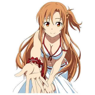 😉 Asuna Yuuki Sword Art Online Anime, Personaggio, Ragazza, Sword Art Online, Asuna, Yuuki telegram sticker