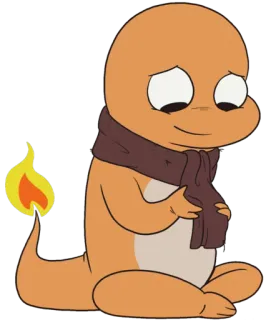 ☺️ Charmander Pokemon charmander, pokemon, cartoon, süß, anime whatsapp sticker