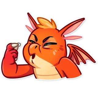 🔎 dragon, personnage, fantaisie, animal, autocollant telegram sticker