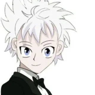 🧑‍💼 Killua Zoldyck Hunter x Hunter Anime, Junge, Weißes Haar, Killua, Zoldyck telegram sticker