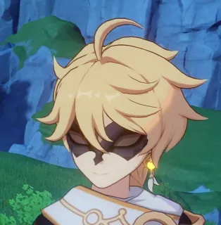 🌟 Aether Genshin Impact jeu vidéo, personnage, blonde, aether, genshin impact telegram sticker