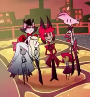 🌟 Hazbin Hotel Анимация, Мультфильмы, Персонажи, Hazbin Hotel telegram sticker