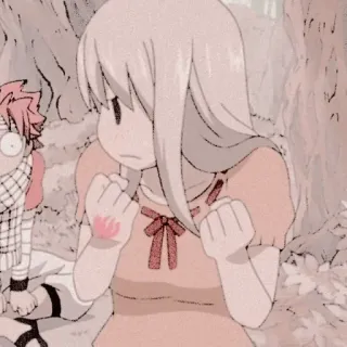 🥰 Mavis Vermillion Fairy Tail Anime, Manga, Fairy Tail, Mavis Vermillion, Personaje, Animado whatsapp sticker