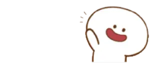👋 การ์ตูน, น่ารัก, โบกมือ, เป็นมิตร whatsapp sticker