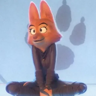 😀 Diane Foxington The Bad Guys animiert, fuchs, anthropomorph, figur telegram sticker