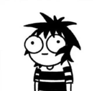 😐 desenho, personagem, desenho animado, ilustração, banda desenhada, emo whatsapp sticker