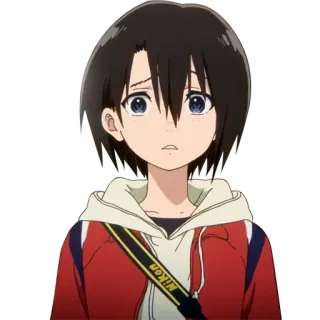 😏 Anime, Chica, Cámara, Retrato whatsapp sticker