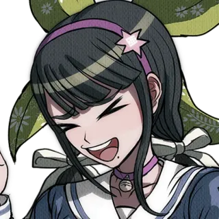 😆 Tenko Chabashira Danganronpa V3: Killing Harmony Anime, Manga, Nhân vật, Cười, Dễ thương telegram sticker