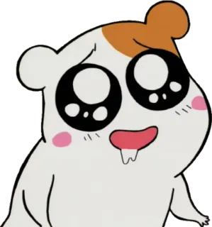😃 chomik, anime, słodki, kawaii, kreskówka, zwierzę, gryzoń telegram sticker