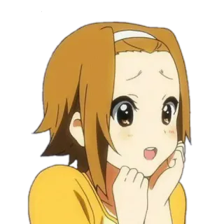 🍙 Anime, Desenho animado, Mulher, Garota, Feliz, Retrato telegram sticker