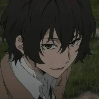 🪙 Osamu Dazai Bungou Stray Dogs Anime, Dazai, Bungou Stray Dogs, Nhân vật, Chân dung telegram sticker