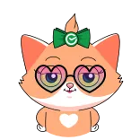 🤫 Katze, Herzbrille, süß, Tier, Cartoon whatsapp sticker