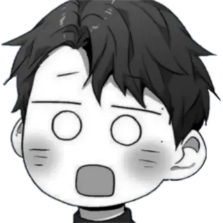 ☺️ Аниме, Манга, Выражение лица, В шоке, Милый, Персонаж telegram sticker