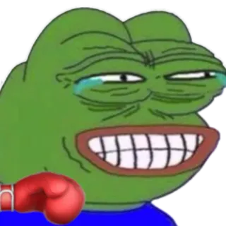 😂 Pepe the Frog Pepe, Meme, Katak, Tinju, Sedih whatsapp sticker