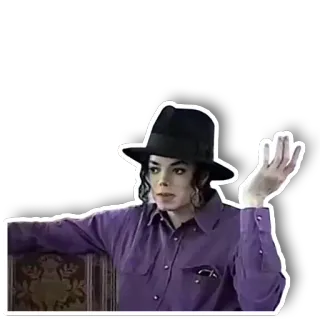 💁‍♂️ Michael Jackson michael jackson, rey del pop, cantante, bailarín, icono musical, celebridad, estrella pop whatsapp sticker