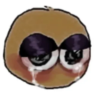 😔 triste, piangere, lacrime, emoji, espressione telegram sticker