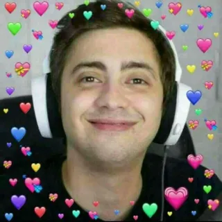 ❤️ coração, amor, fofo, emoções, afeição, alegria, feliz, homem telegram sticker