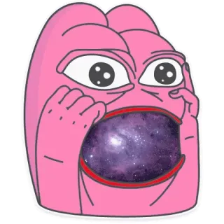 🙀 Meme, Raiva, Irritado, Chocado, Desenho animado, Reação, Estranho, Espaço telegram sticker