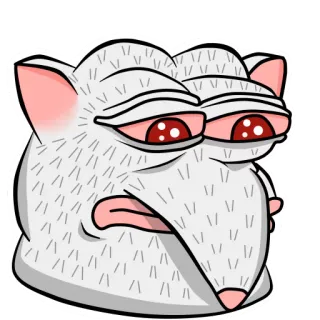 😢 rata, meme, colocado, ojos rojos, dibujo animado, animal, gracioso telegram sticker