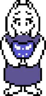 🐮 Toriel Undertale Pixel art, Monstruo, Videojuego, Cabra, Lindo whatsapp sticker