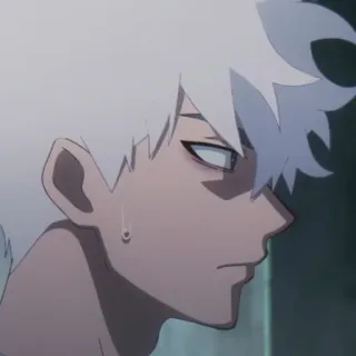 ⌚️ Anime, Cabelo branco, Personagem, Perfil telegram sticker