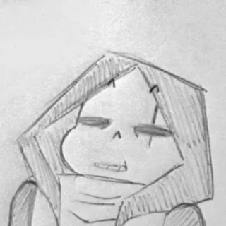 😑 Sans Undertale video game, skeleton, hoodie, fanart telegram sticker