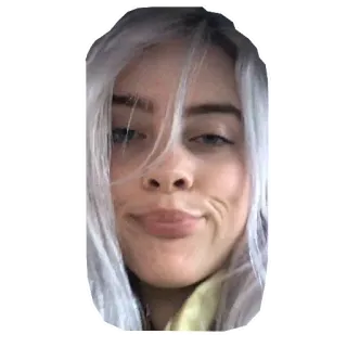 👌 Billie Eilish คนดัง, นักร้อง, ป๊อป, นักดนตรี, billie eilish, ภาพเหมือน telegram sticker
